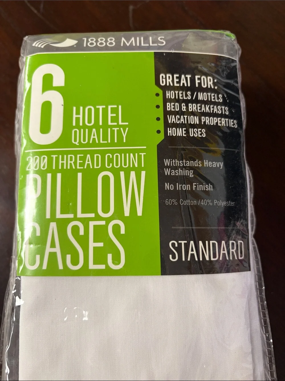 1888 Mills 6 pack white hotel pillow cases